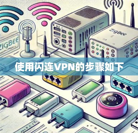 使用闪连VPN的步骤如下