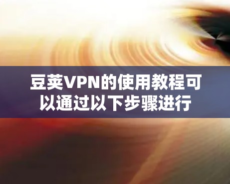 豆荚VPN的使用教程可以通过以下步骤进行